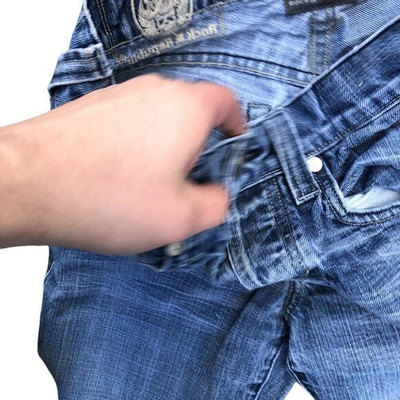 Rock & Republic Embroidered Jeans Size 30 Blue - Picture 7 of 9